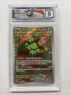 2025 Pokemon Maractus Illustration Rare #160 HGC 9 (sb4) - Image 1