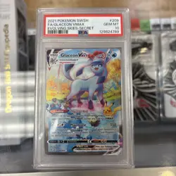 Pokemon Glaceon VMAX Alternate Art Secret Rare 209/203 Evolving Skies PSA 10 - Image 1