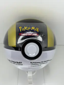 Pokemon 2024 Q4 Poke Ball Tin Sealed GREAT BALL BLACK GOLD - Image 1