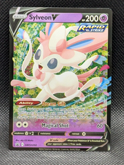 Sylveon V SWSH202 Ultra Rare Black Star Promo Pokemon Card Near Mint - Image 1