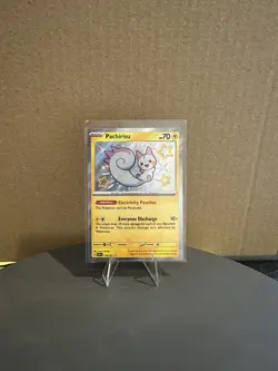 Pachirisu 138/091 - Pokemon TCG: Paldean Fates - Baby Shiny MINT! - Image 1