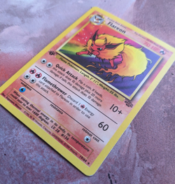 Pokemon Flareon 19/64 Jungle Rare Regular 1st Edition Moderately Played - Image 3