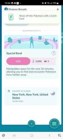 Pokemon Go (Stage 35) Shiny Legendary Palkia ( Spacial rend ) ( 18 Legendarys ) - Image 3