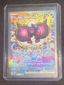 Pecharunt ex 163/131 Special Illustration Rare Prismatic Evolutions Pokemon 2025 - Image 2