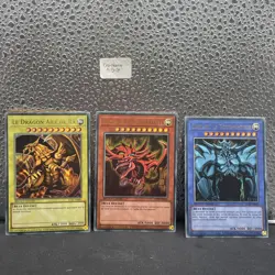 Lot Cartes Yu-Gi-Oh! Dieux Egyptiens Slifer, Obelisk, Le Dragon Aile de Ra LC01 - Image 1