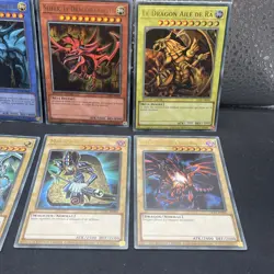 Lot 6Cartes Yu-Gi-Oh! Dieux Egyptiens Slifer, Obelisk, Le Dragon Aile de Ra LC01 - Image 3