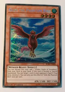 Glife The Phantom Bird - BLRR-EN008 Secret Rare 1st Edition YuGiOh TCG Card - Image 1