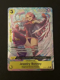 JEWELRY BONNEY - One Piece TCG OP08-105 - AA Alt Art Super Rare SR - Two Legends - Image 1