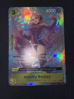 JEWELRY BONNEY - One Piece TCG OP08-105 - AA Alt Art Super Rare SR - Two Legends - Image 2