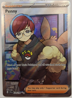 Pokemon Penny Ultra Rare Full Art Trainer Scarlet Violet Base Set 239/198 - 101 - Image 1