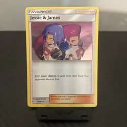 Pokemon Card Jessie and James 58/68 Hidden Fates Holo NM - Image 1