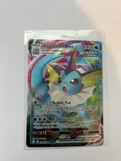 Pokemon TCG Vaporeon VMAX Evolving Skies Holo Ultra Rare Card 030/203 - Image 1