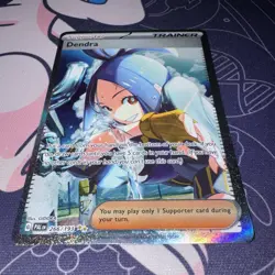 Pokemon Dendra Trainer TCG Paldea Evolved Card 266/193 NM Condition - Image 2
