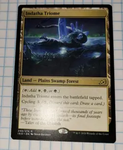 MTG Indatha Triome NM Ikoria IKO Rare Tri Land Cycling EDH Mana Fixing - Image 1