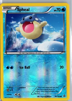 Spheal - 46/160 - Reverse Holo - XY Primal Clash - Pokemon Card - Image 1