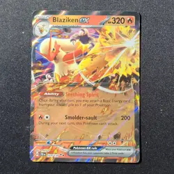 Pokemon TCG- Blaziken ex - SV09: Journey Together (JTG) Double Rare NM - Image 1