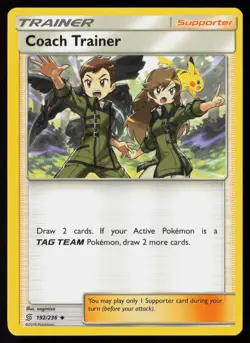 Coach Trainer 192/236 Uncommon Unified Minds Pokemon Near Mint - Image 1