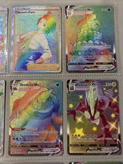 Pokemon TCG Rainbow Holo Secret Rare Binder Page Lot of 9 Cards - NM - Image 3