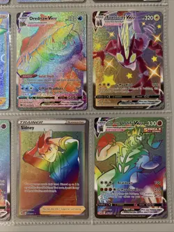 Pokemon TCG Rainbow Holo Secret Rare Binder Page Lot of 9 Cards - NM - Image 4