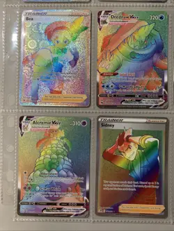 Pokemon TCG Rainbow Holo Secret Rare Binder Page Lot of 9 Cards - NM - Image 5