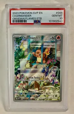 Pokemon 2023 Charmander 044 Holo Promo Obsidian Flames ETB GEM MINT PSA 10 - Image 1