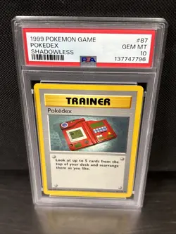 POKEDEX #87 PSA 10 1999 POKEMON WOTC SHADOWLESS BASE SET - Image 2