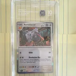 Pokemon TCG Aerodactyl 2023 Sv: Scarlet & Violet 151 142/165 Holo Rare TAG 10 - Image 1