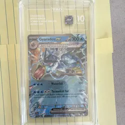 Pokemon TCG Gyarados ex SV01 Scarlet & Violet 045/198 Double Rare Holo TAG 10 - Image 1