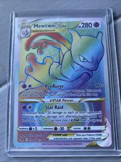 Pokemon TCG Mewtwo VSTAR 079/078 Pokemon GO Secret Rare Full Art Holo 280 HP - Image 1