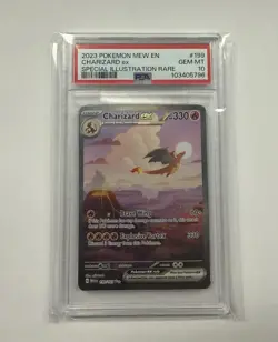 2023 POKEMON EN-151 SPECIAL ILLUSTRATION RARE #199 CHARIZARD EX PSA 10 - Image 1