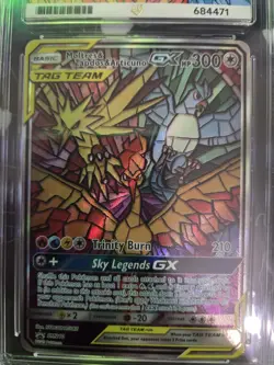 Pokemon Moltres and Zapdos and Articuno GX SM210 ETB Promo Ace Grading 10 #2 - Image 2