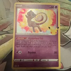 Mew 011/025 Pokemon Celebrations 25th Anniversary Holo Rare, NM - Image 1