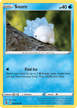Snom 084/264 Common Fusion Strike Pokemon Reverse Holo NM/M - Image 4