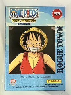 One Piece Panini Epic Journey Trading Card #53 Monkey D. Luffy Rogue Town - Image 2