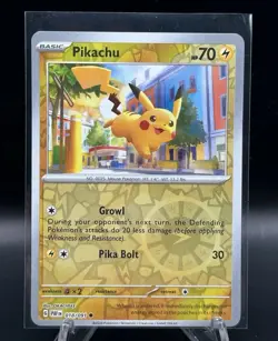 Pokemon TCG S&V Paldean Fates Pikachu 18/91 Reverse Holo NM card game - Image 1
