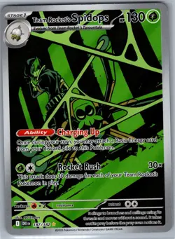 Team Rocket's Spidops 187/182 SV10: Destined Rivals - Pokemon Card - NM - Image 1