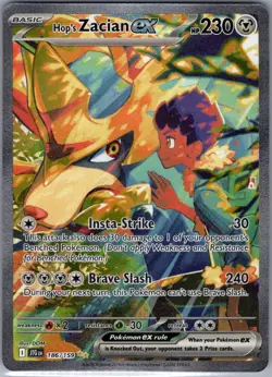 Hop's Zacian ex 186/159 SIR SV09: Journey Together - Pokemon Card - NM - Image 1