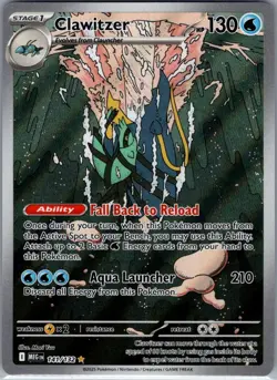 Clawitzer - 141/132 ME01: Mega Evolution - Pokemon Card - NM - Image 1