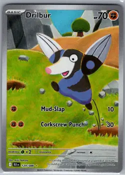 Drilbur 124/086 SV: Black Bolt - Pokemon Card - NM - Image 1