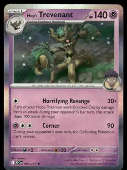 Pokemon Cards Hop's Trevenant 096/217 Holo Ascended Heroes Rare NM - Image 1