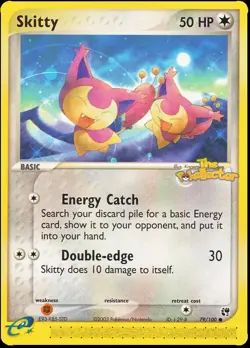 POKEMON CARD SKITTY 79/100 NO 300 KITTEN POKEMON TCG CCG - Image 1