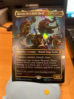 Heroes in a Half Shell -FOIL Extended Art - Teenage Mutant Ninja Turtles, NM MTG - Image 1