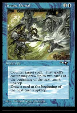 MTG Alliances #33 Arcane Denial (Sword) - Lightly played - Image 1