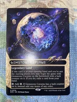 Gemstone Caverns 0016 Borderless Edge of Eternities: Stellar Sights Regular MTG - Image 1
