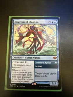 Magic: The Gathering Emeritus of Ideation Mythic Creature Blue 0045 Strixhaven - Image 1