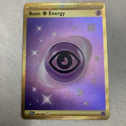 Pokemon TCG Basic Psychic Energy 207/165 S&V Hyper Rare Card (NM Condition) - Image 1