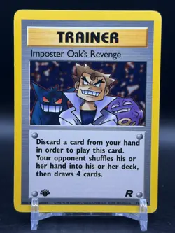 Imposter Oak's Revenge 76/82 Uncommon Team Rocket Pokemon NM - Image 1