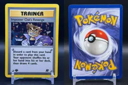 Imposter Oak's Revenge 76/82 Uncommon Team Rocket Pokemon NM - Image 3