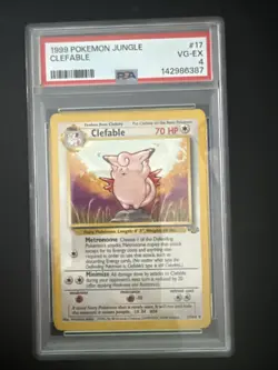 1999 POKEMON JUNGLE #17 CLEFABLE PSA 4 VG-EX - Image 1