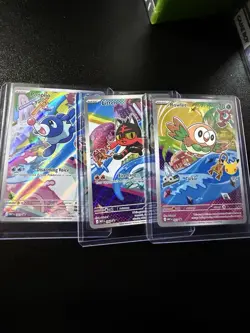First Partner Alola Starters Pokemon 30th Anniversary Promo Set 043 044 045 - Image 1